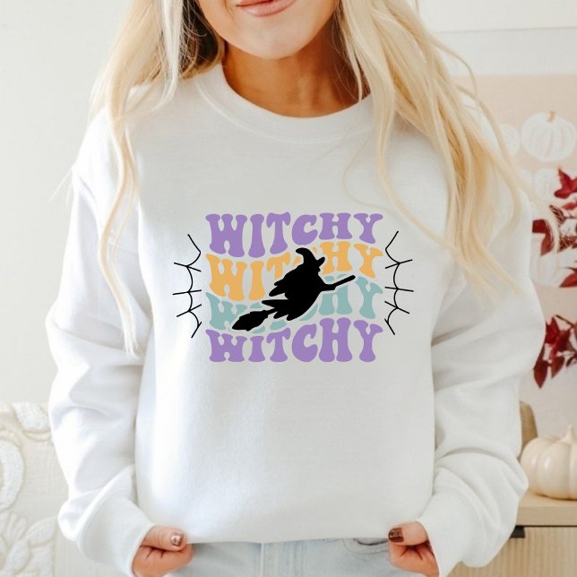 Retro Vintag Witchy Hexenhimmel Sweatshirt (Von Creator hochgeladen)