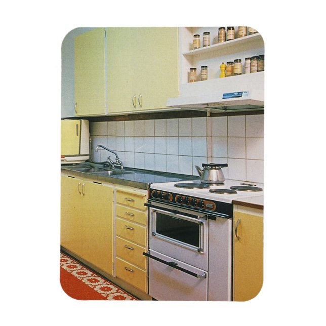 Retro Vintage 1950er Küche Magnet (Vertikal)