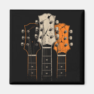 Retro Vintage 80er Jahre Silhouette Rock Musik Git Magnet