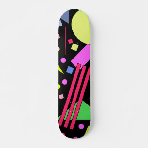 Retro Vintage 80s and 90s Style Skateboard