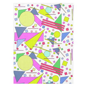 Retro Vintage 80s and 90s Style Tischdecke