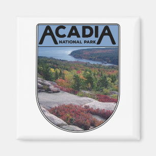 Retro Vintage Acadia Nationalpark Maine Insel Magnet