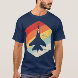 Retro Vintage Air Show Jet Fighter  Airplane Jet T-Shirt