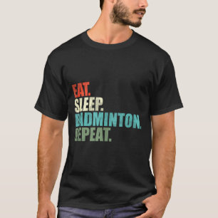 Retro-Vintage-Badminton-Spieler-Tanktop T-Shirt