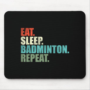 Retro-Vintage-Badmintonspieler  Mousepad