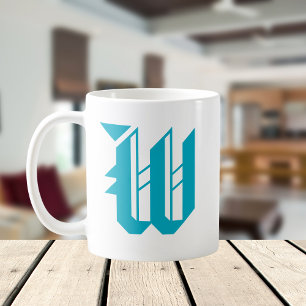 Retro Vintage Benutzerinitiale Kaffeetasse