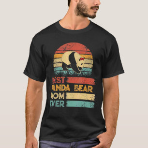 Retro Vintage Beste Panda-Bär-Mutter Aller Zeiten  T-Shirt