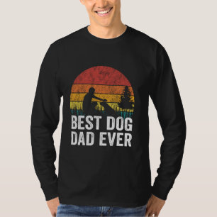 retro vintage Bester Hund Papa Aller Zeiten lustig T-Shirt