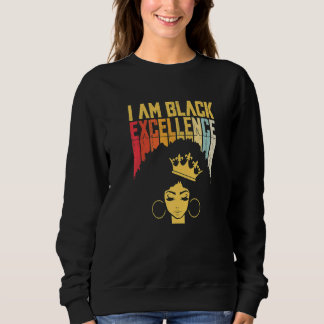 Retro Vintage Black Excellence African Pride Histo Sweatshirt