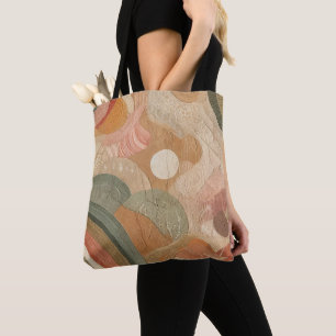 Retro Vintage Bohemian Earthy Abstrakte Gestaltung Tasche