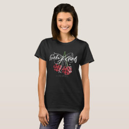 Retro Vintage Cherry Quote Typography  T-Shirt