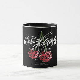 Retro Vintage Cherry Quote Typography  Tasse