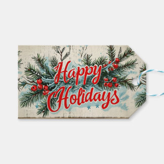 Retro Vintage Christmas: Mid Century Yuletide 2 Geschenkanhänger
