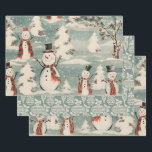 Retro Vintage Christmas Trio Style F Geschenkpapier Set<br><div class="desc">Die Gesamtwirkung dieses Vintagen und Retro-Weihnachtsverpackungspapiers liegt in Nostalgie, Wärme und Zeitlosigkeit. Wenn man seine Geschenke darin einpackt, fühlt man sich in eine vergangene Zeit versetzt, in der die Feiertage mit einfacher Freude und klassischer Eleganz gefeiert wurden. Es ist die perfekte Wahl, um Ihren Weihnachtsgeschenken eine Touch Vintager Magie hinzuzufügen...</div>