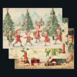 Retro Vintage Christmas Trio Style H Geschenkpapier Set<br><div class="desc">Die Gesamtwirkung dieses Vintagen und Retro-Weihnachtsverpackungspapiers liegt in Nostalgie, Wärme und Zeitlosigkeit. Wenn man seine Geschenke darin einpackt, fühlt man sich in eine vergangene Zeit versetzt, in der die Feiertage mit einfacher Freude und klassischer Eleganz gefeiert wurden. Es ist die perfekte Wahl, um Ihren Weihnachtsgeschenken eine Touch Vintager Magie hinzuzufügen...</div>