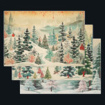 Retro Vintage Christmas Trio Style J Geschenkpapier Set<br><div class="desc">Die Gesamtwirkung dieses Vintagen und Retro-Weihnachtsverpackungspapiers liegt in Nostalgie, Wärme und Zeitlosigkeit. Wenn man seine Geschenke darin einpackt, fühlt man sich in eine vergangene Zeit versetzt, in der die Feiertage mit einfacher Freude und klassischer Eleganz gefeiert wurden. Es ist die perfekte Wahl, um Ihren Weihnachtsgeschenken eine Touch Vintager Magie hinzuzufügen...</div>