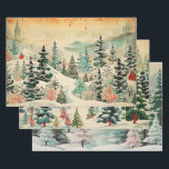 Retro Vintage Christmas Trio Style J Geschenkpapier Set<br><div class="desc">Die Gesamtwirkung dieses Vintagen und Retro-Weihnachtsverpackungspapiers liegt in Nostalgie, Wärme und Zeitlosigkeit. Wenn man seine Geschenke darin einpackt, fühlt man sich in eine vergangene Zeit versetzt, in der die Feiertage mit einfacher Freude und klassischer Eleganz gefeiert wurden. Es ist die perfekte Wahl, um Ihren Weihnachtsgeschenken eine Touch Vintager Magie hinzuzufügen...</div>