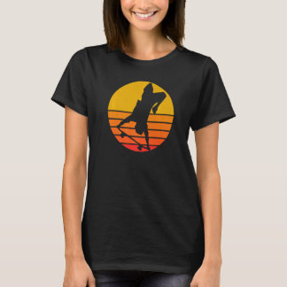 Retro Vintage Classic Skateboarder Hand Stand Boar T-Shirt