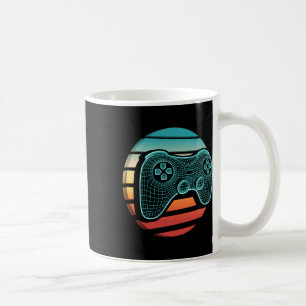 Retro-Vintage-Computerspiel-Controller Gamer Sonne Kaffeetasse