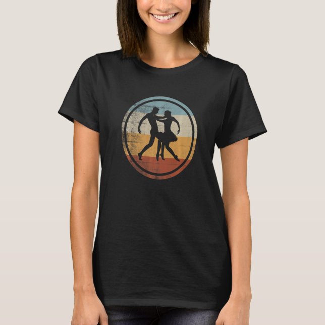 Retro Vintage Couple Ballet Dancer  2 T-Shirt (Vorderseite)