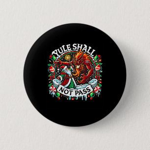 Retro Vintage Creepmas Yule soll nicht P Zauberer Button