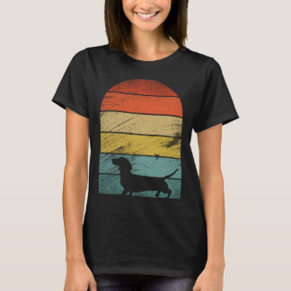 Retro Vintage Dackel Hunde und süße Tier 1 T-Shirt