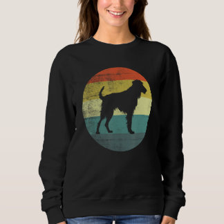 Retro Vintage Design Irish Wolfhound Dog Sweatshirt