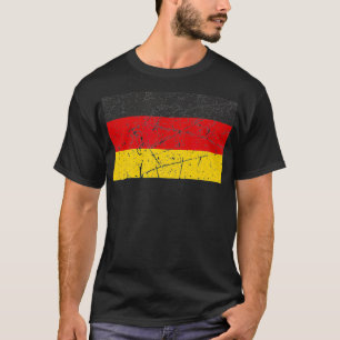 Retro-Vintage deutsche Flagge T-Shirt