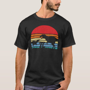 Retro Vintage Dinosaurier Silhouette Pi Tag 3.14 T-Shirt