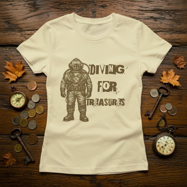 Retro Vintage Diver Suit T-Shirt (Von Creator hochgeladen)