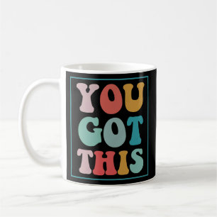 Retro Vintage Du Schaffst Das Lehrer-Testtag Kaffeetasse