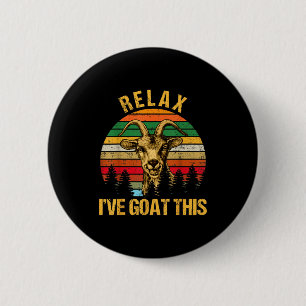 Retro Vintage Entspannung Ich Habe Diese Ziege Ges Button
