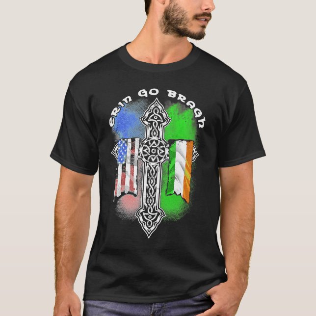 Retro Vintage Erin Go Bragh T-Shirt (Vorderseite)