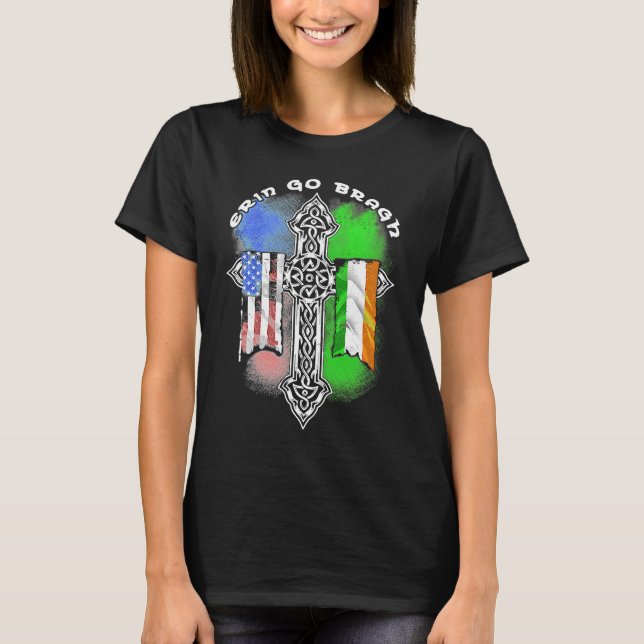 Retro Vintage Erin Go Bragh T-Shirt (Vorderseite)