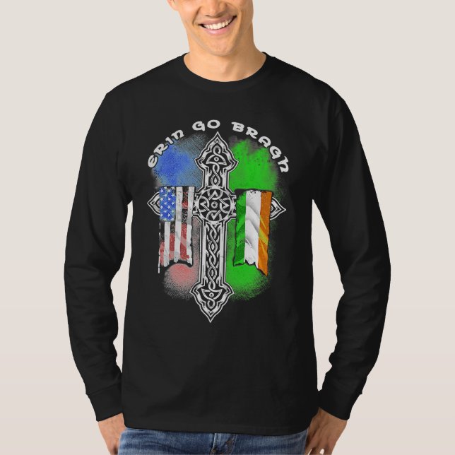 Retro Vintage Erin Go Bragh T-Shirt (Vorderseite)
