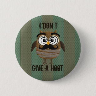 Retro Vintage Eule Button