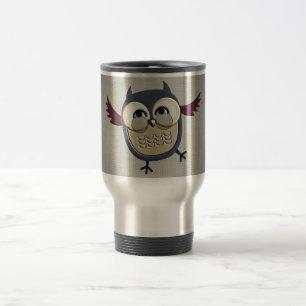 Retro Vintage Eule Reisebecher