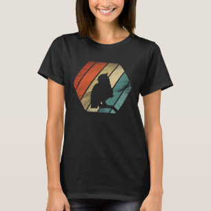 Retro-vintage Eule und süßes Tier T-Shirt