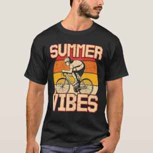 Retro Vintage Fahrrad Sommer Stimmung Radfahren T-Shirt
