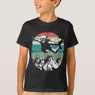 Retro-Vintage-Fallschirmspringen-Kunst T-Shirt