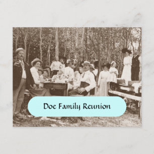 Retro Vintage Familie in den Einladung