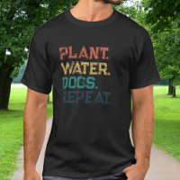 Retro Vintage Farben Pflanze Wasser Hunde wiederho