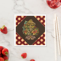 Retro Vintage Farben Pilz & Modekunst