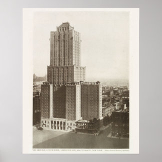 Retro Vintage-Foto New York City Gebäude Poster
