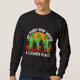 Retro Vintage Garbage Sanitation Workers Sweatshirt