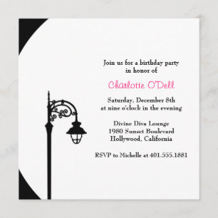 Retro/Vintage Geburtstagsparty Einladung