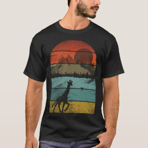 Retro Vintage Giraffe und süße Tier 4 T-Shirt