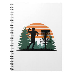 Retro-Vintage Golf-Disk-Wiedergabe Notizblock