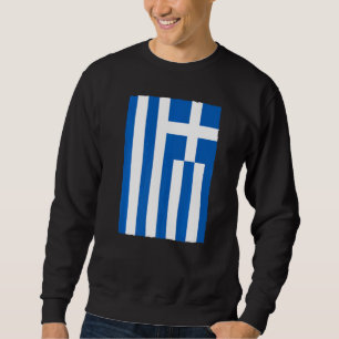 Retro Vintage griechische Nationalflagge Griechenl Sweatshirt