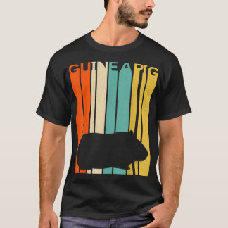 Retro Vintage Guinea Silhouette Guinea Pig Lov T-Shirt